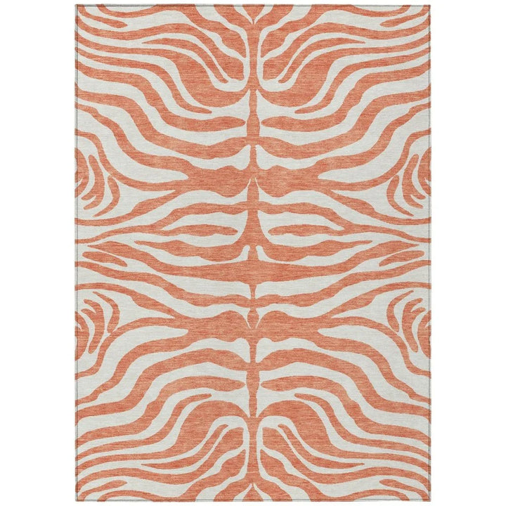 Solstice Coral Washable Indoor-Outdoor Rug-Outdoor Rugs-LOOMLAN Rugs-2'6" x 3'10"-LOOMLAN