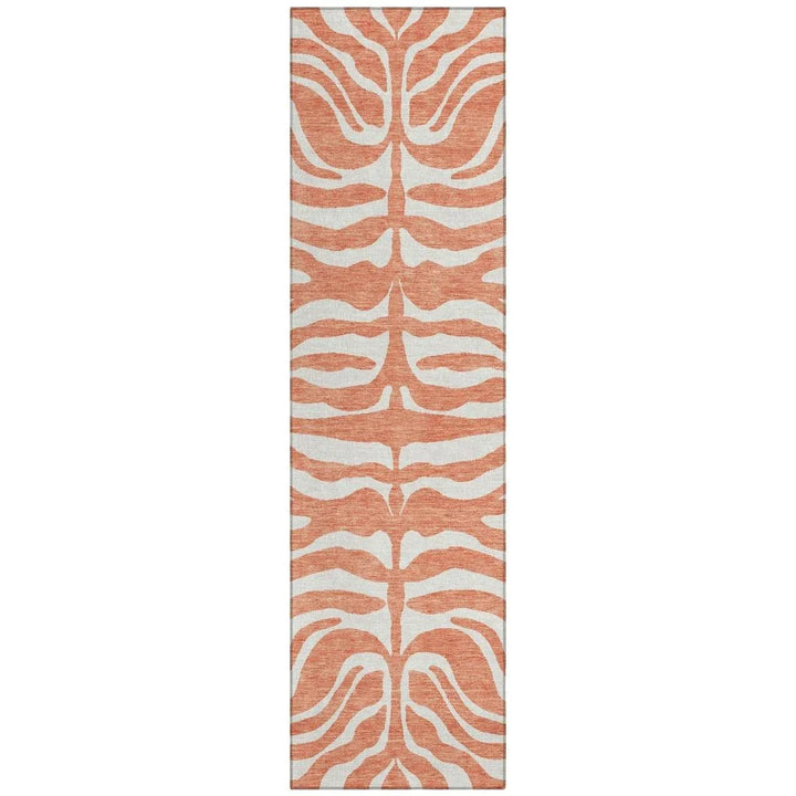 Solstice Coral Washable Indoor-Outdoor Rug-Outdoor Rugs-LOOMLAN Rugs-2'3" x 7'6"-LOOMLAN