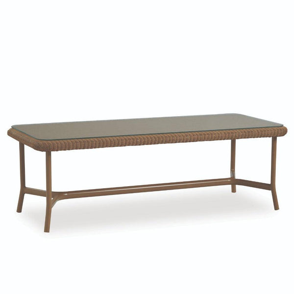 Solstice Outdoor Rectangle Coffee Table Patio Furniture Outdoor Side Tables LOOMLAN By Lloyd Flanders
