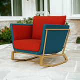 Solstice Outdoor Wicker Lounge Rocker Chair