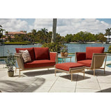 Solstice Outdoor Wicker Ottoman Patio Furniture