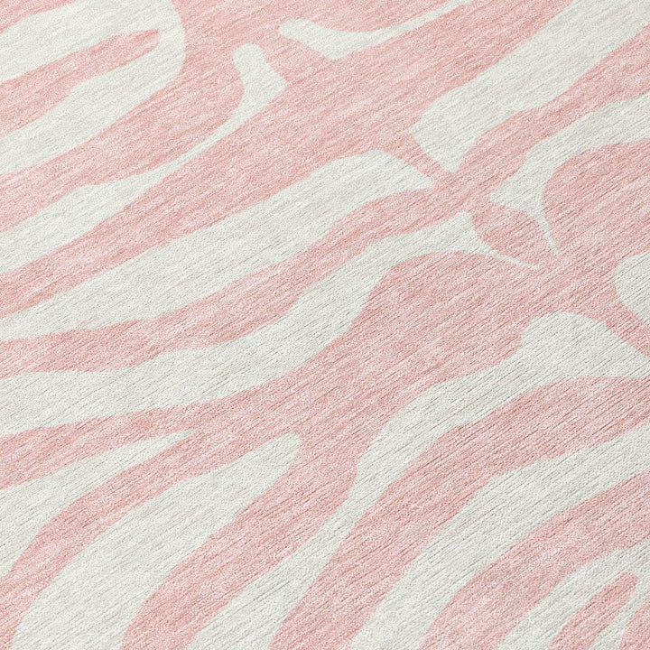 Solstice Pink Washable Indoor-Outdoor Rug-Outdoor Rugs-LOOMLAN Rugs-LOOMLAN