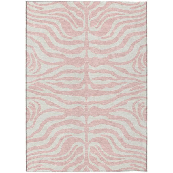 Solstice Pink Washable Indoor-Outdoor Rug-Outdoor Rugs-LOOMLAN Rugs-2'6" x 3'10"-LOOMLAN