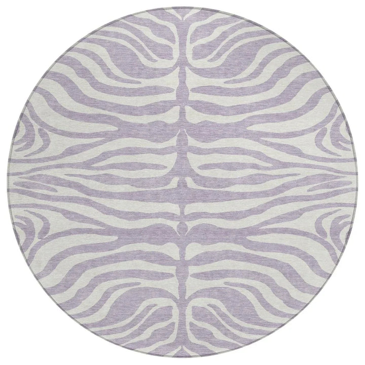 Solstice Purple Washable Indoor-Outdoor Rug-Outdoor Rugs-LOOMLAN Rugs-8' x 8'-LOOMLAN