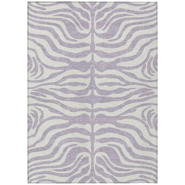 Solstice Purple Washable Indoor-Outdoor Rug-Outdoor Rugs-LOOMLAN Rugs-2'6" x 3'10"-LOOMLAN