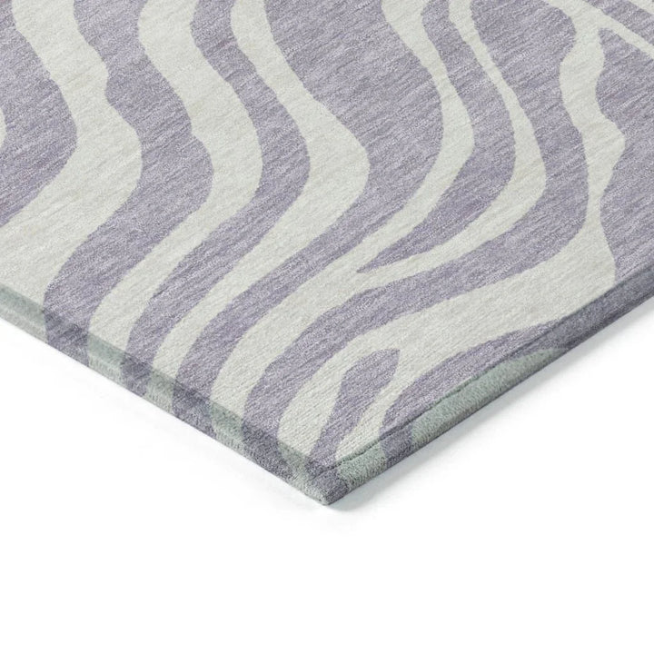 Solstice Purple Washable Indoor-Outdoor Rug-Outdoor Rugs-LOOMLAN Rugs-LOOMLAN