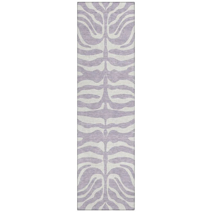 Solstice Purple Washable Indoor-Outdoor Rug-Outdoor Rugs-LOOMLAN Rugs-2'3" x 7'6"-LOOMLAN