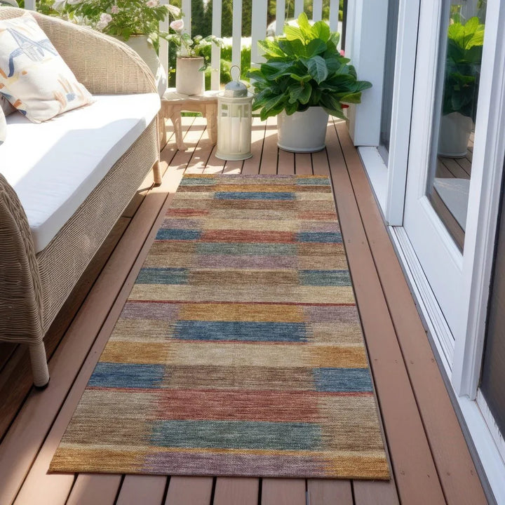 Solvia Beige Washable Indoor - Outdoor Rug - LOOMLAN - LOOMLAN Rugs - Outdoor Rugs