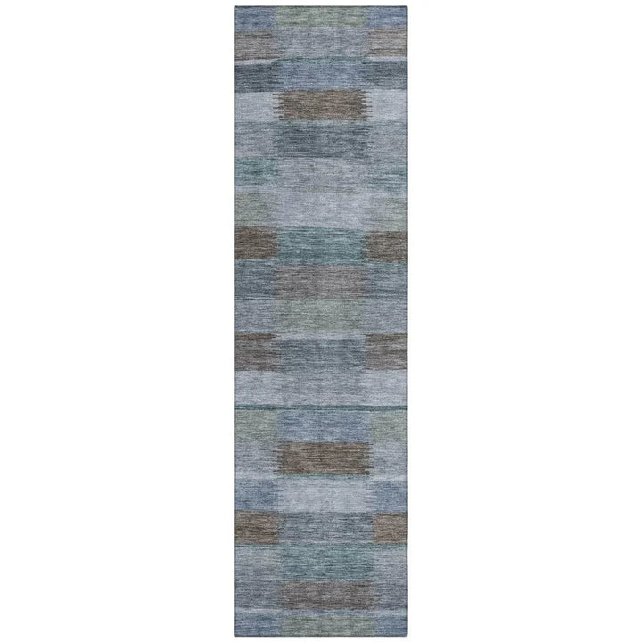 Solvia Blue Washable Indoor - Outdoor Rug - LOOMLAN - LOOMLAN Rugs - Outdoor Rugs