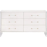 Sonia Shagreen 6-Drawer Double Dresser