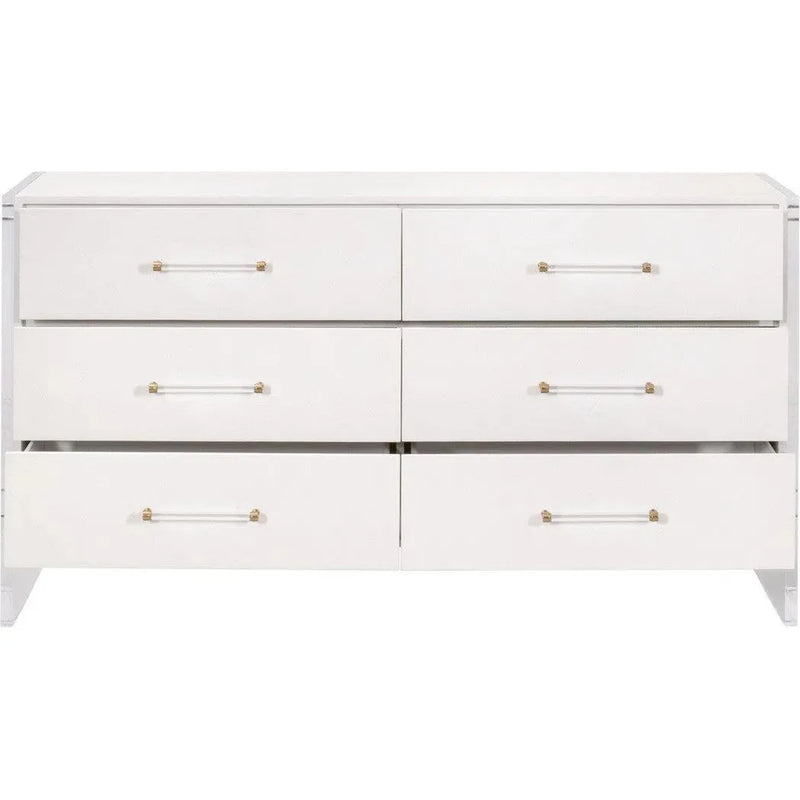 Sonia Shagreen 6-Drawer Double Dresser