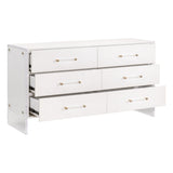 Sonia Shagreen 6-Drawer Double Dresser-Dressers-Essentials For Living-LOOMLAN