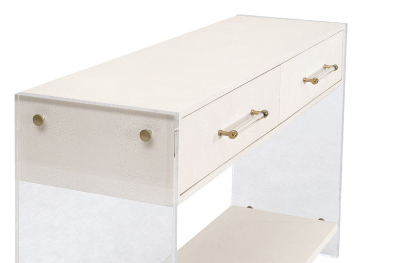 Sonia Shagreen Console Table-Console Tables-Essentials For Living-LOOMLAN