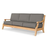 Sonoma 4-Piece Teak Outdoor Patio Deep Seating Set with Sunbrella Cushions-Outdoor Lounge Sets-HiTeak-LOOMLAN