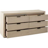 Sonoma Natural Wood 6-Drawer Dresser