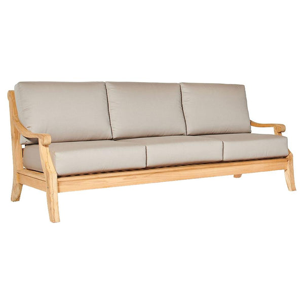 Sonoma Teak Deep Seating Outdoor Sofa with Sunbrella Cushions-Outdoor Sofas & Loveseats-HiTeak-Antique Beige-LOOMLAN