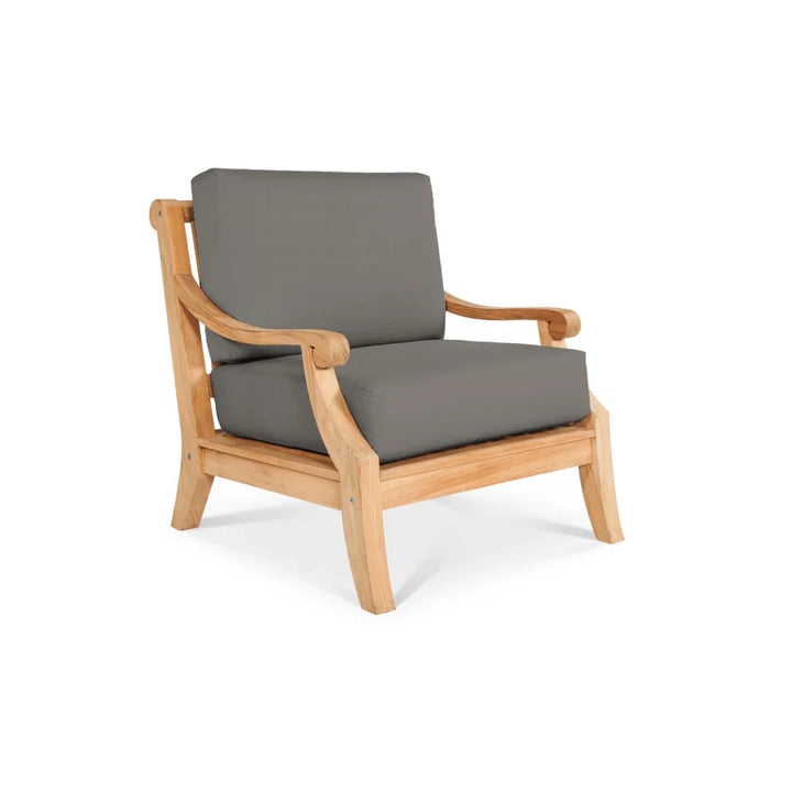 Sonoma Teak Patio Deep Sofa Set with Sunbrella 4PC - LOOMLAN - HiTeak - Outdoor Sofas & Loveseats