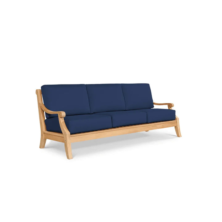 Sonoma Teak Patio Deep Sofa Set with Sunbrella 4PC - LOOMLAN - HiTeak - Outdoor Sofas & Loveseats