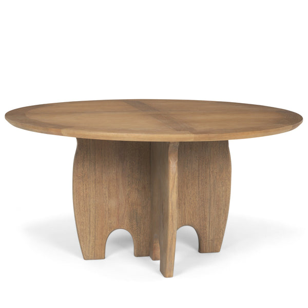 Sonomi Wooden Round Dining Table-Dining Tables-Mercana-LOOMLAN