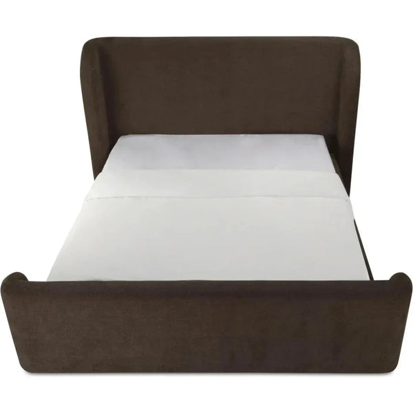 Sophia Wood Brown Bed - LOOMLAN - Moe's Home - Beds