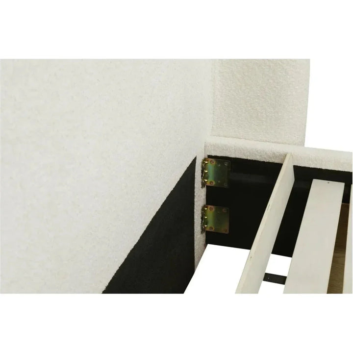 Sophia Wood White Bed - LOOMLAN - Moe's Home - Beds