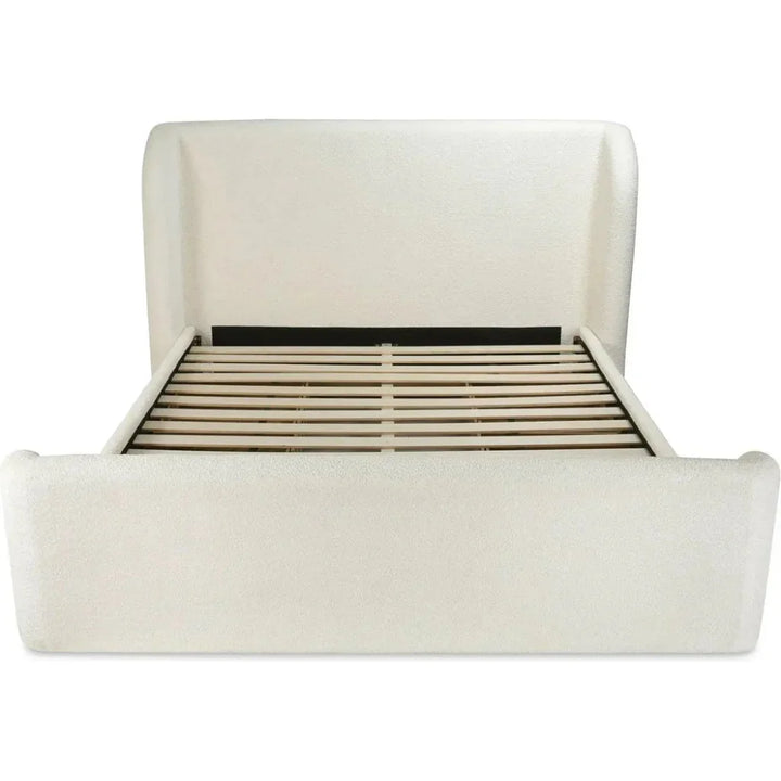 Sophia Wood White Bed - LOOMLAN - Moe's Home - Beds