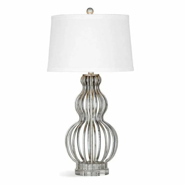 Sophie 29" Tall Metal Silver Table Lamp - LOOMLAN - Bassett Mirror - Table Lamps