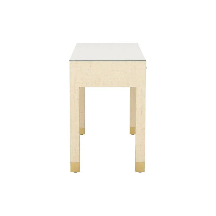 Sophisticate Saguran Warpped Console Table - LOOMLAN - Wildwood - Console Tables