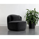 Soraya Fabric Swivel Armless Chair