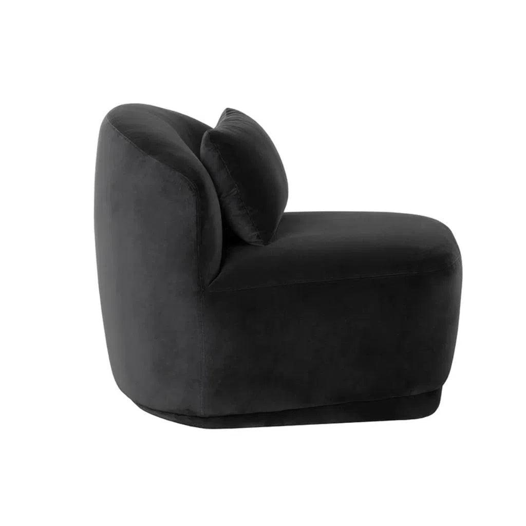 Soraya Fabric Swivel Armless Chair