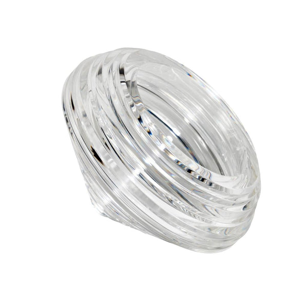 Spinning Clear Acrylic Candy Dish Sculpture