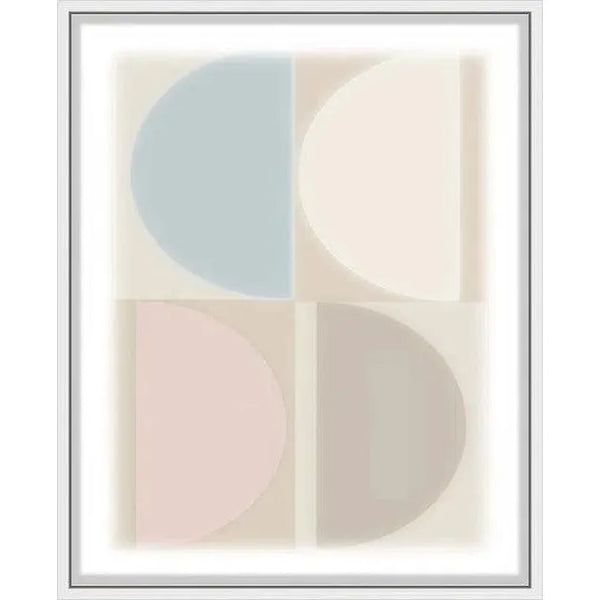 Split Circle V Artwork d Canvas Floating