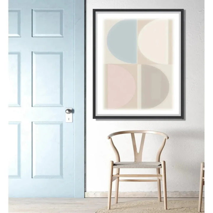 Split Circle V Artwork d Canvas Floating - LOOMLAN - LOOMLAN - Canvas Art