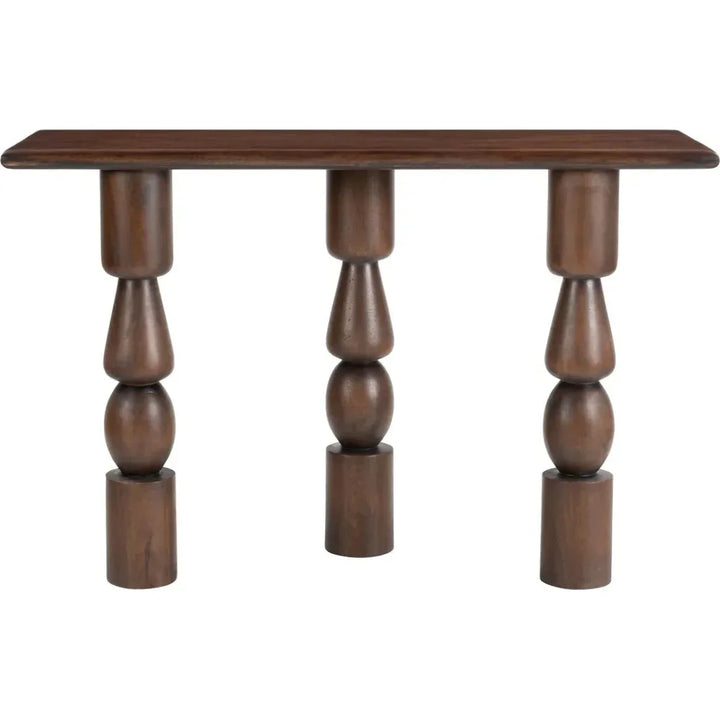 Split Console Table Brown - LOOMLAN - Zuo Modern - Console Tables