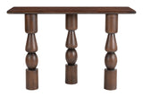 Split Console Table Brown-Console Tables-Zuo Modern-LOOMLAN