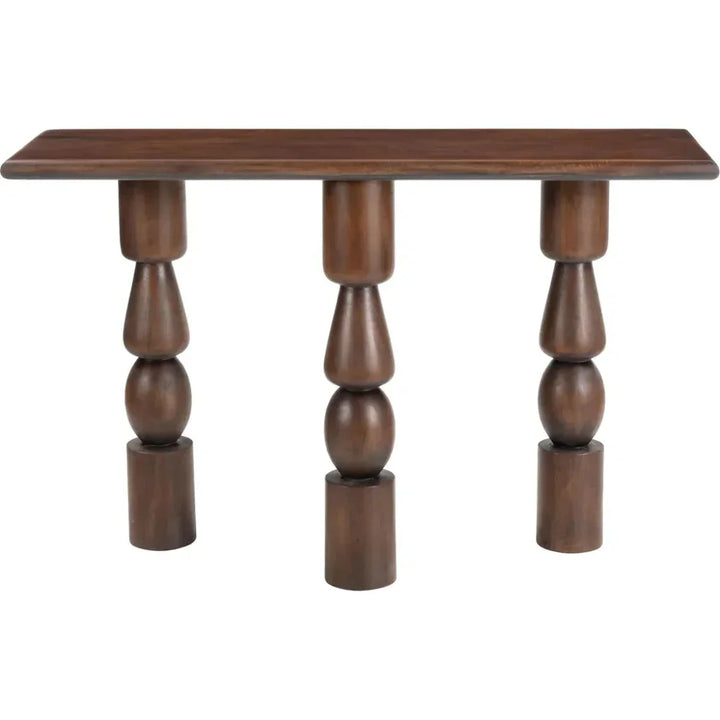 Split Console Table Brown - LOOMLAN - Zuo Modern - Console Tables
