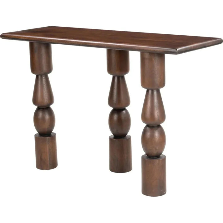 Split Console Table Brown - LOOMLAN - Zuo Modern - Console Tables