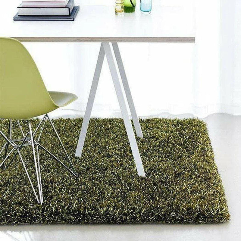 Sprinkle Lime Green Shag Area Rug By Linie