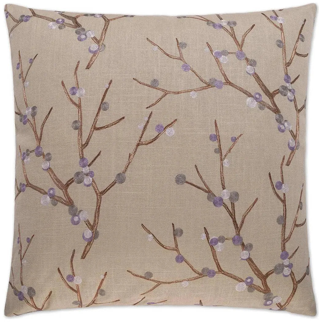 Sprout Brown Throw Pillow With Insert