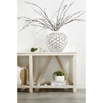 Spruce Console Table White Pine White Quartz