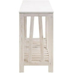 Spruce Console Table White Pine White Quartz