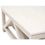 Spruce Square Coffee Table Reclaimed Pine White Quartz