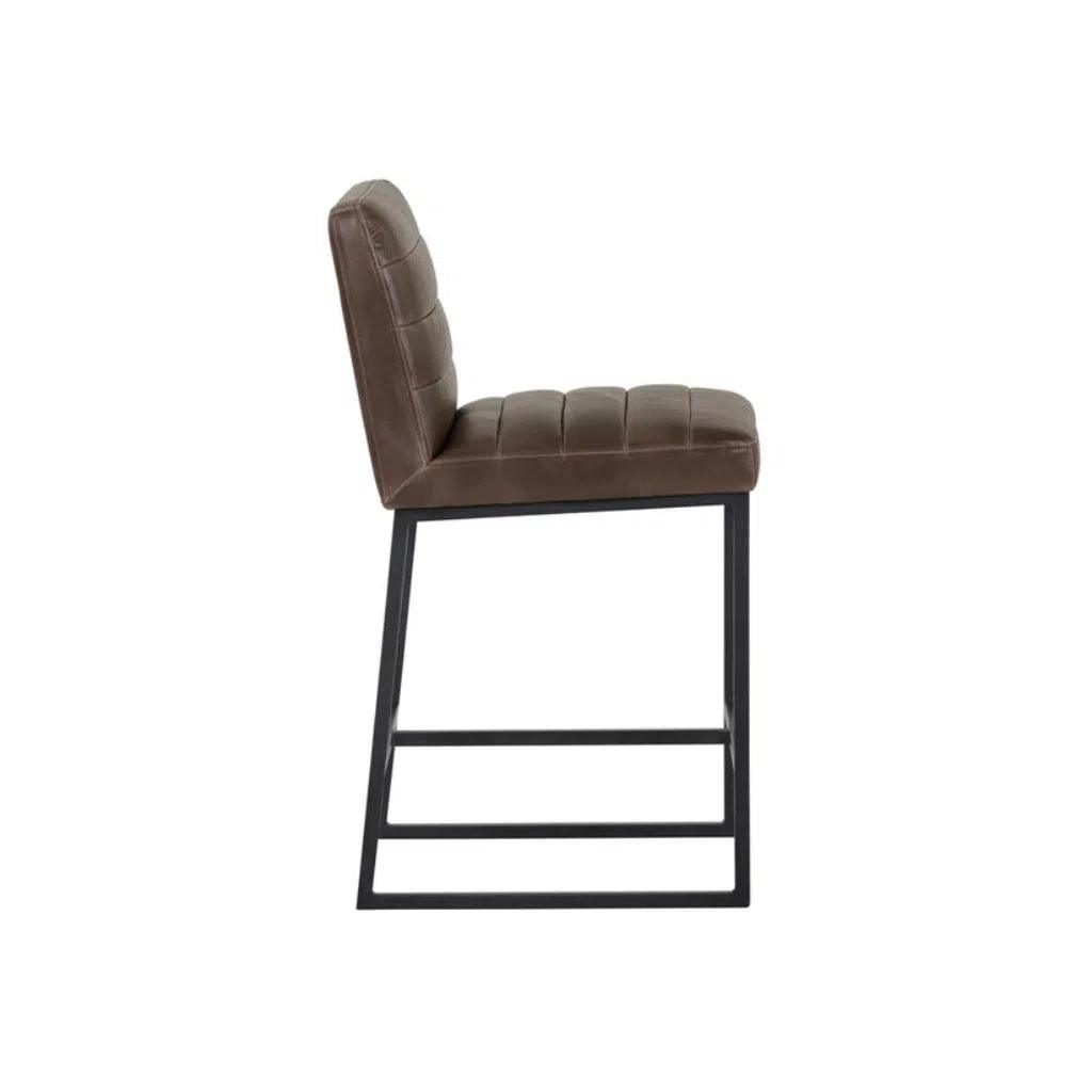 Spyros Leather Counter Stool