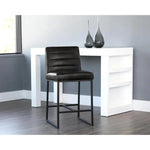 Spyros Leather Counter Stool