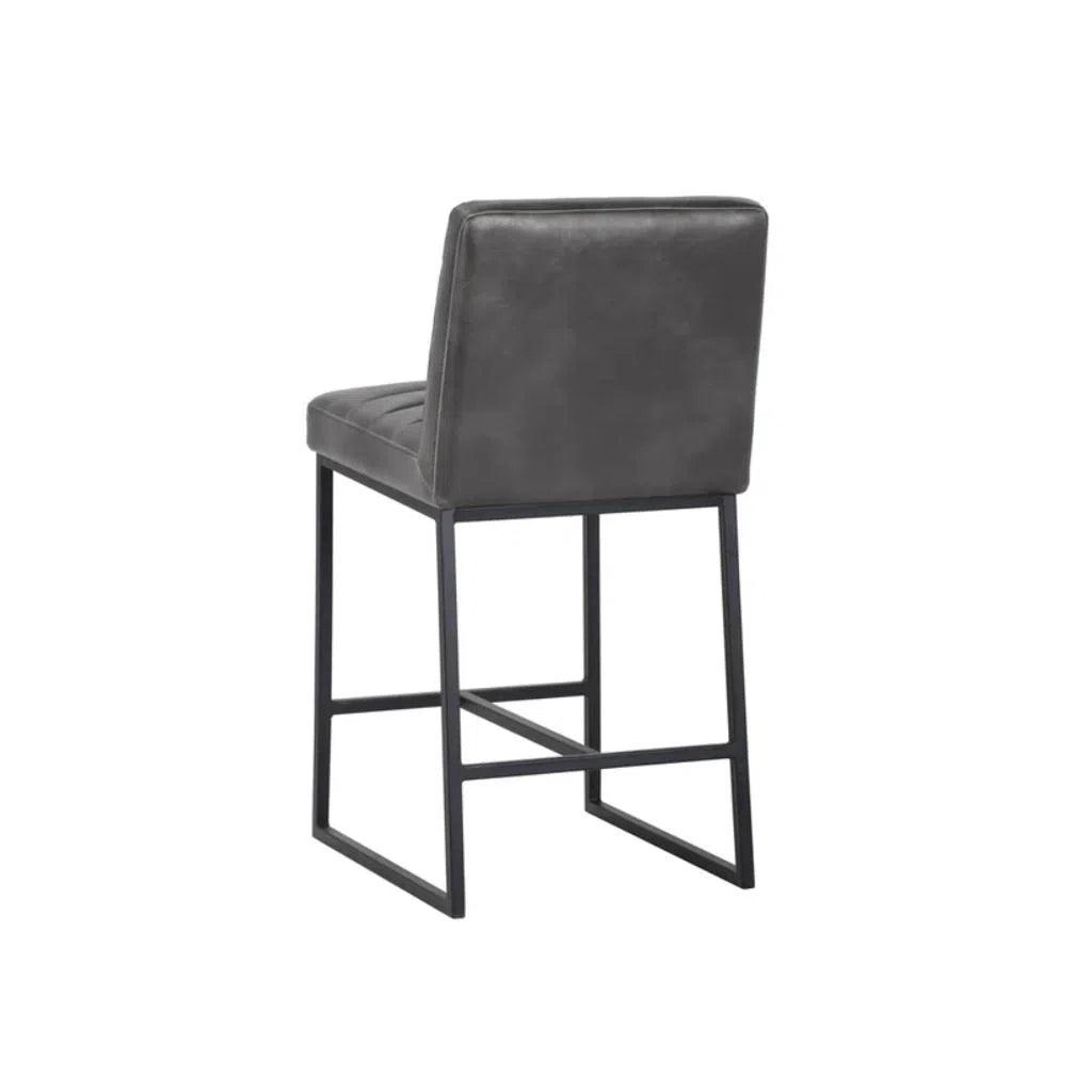 Spyros Leather Counter Stool