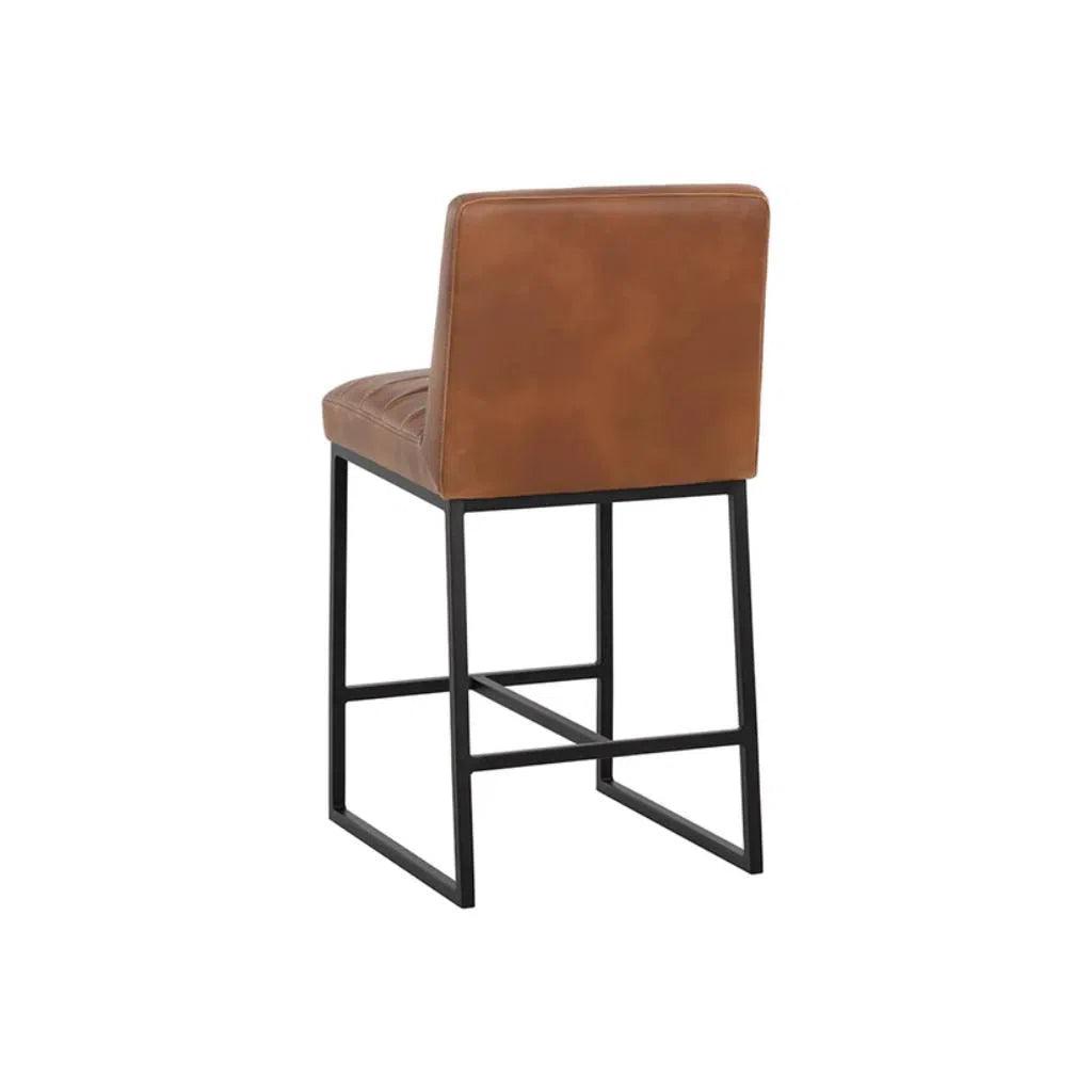 Spyros Leather Counter Stool