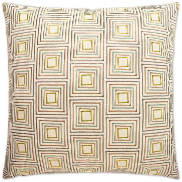 Squared Off Brown Throw Pillow With Insert - LOOMLAN - D.V. Kap - Throw Pillows