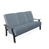 St. Catherine Cushion 3-Seat Sofa With Rustic Polymer Arm