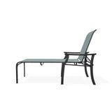 St. Catherine Lay-Flat Chaise with Marine Grade Polymer Arms