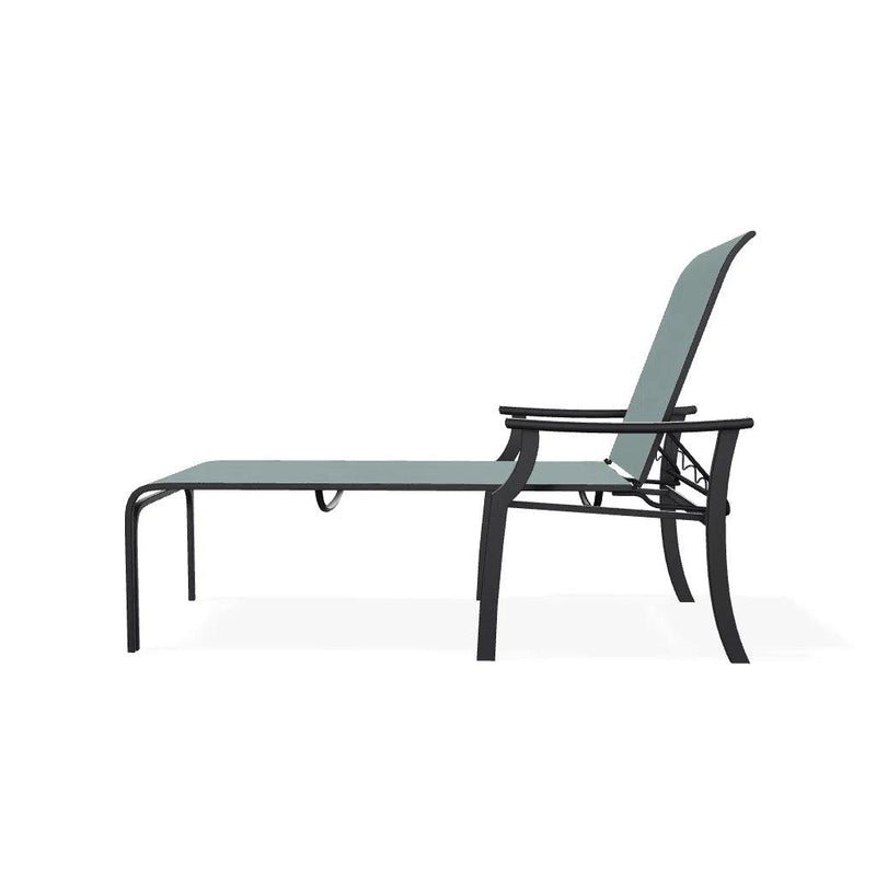 St. Catherine Lay-Flat Chaise with Marine Grade Polymer Arms